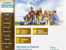 Tablet Screenshot of exploreortho.com